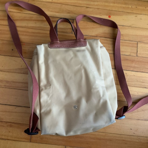 Longchamp backpack Cream and Brown Backpack - Picture 4 of 10